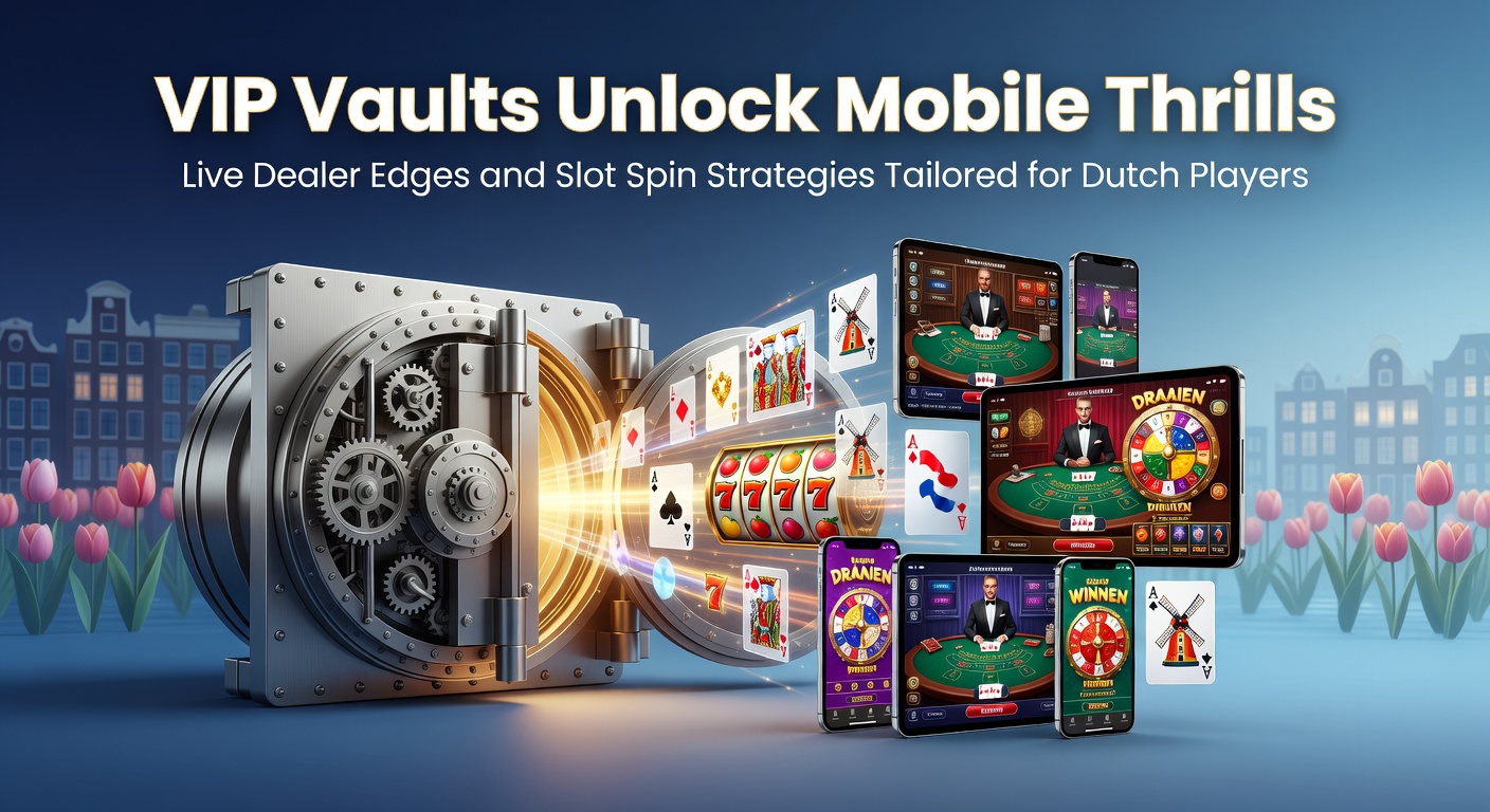 Mobiele VIP-speler geniet van live dealer actie op smartphone met Nederlandse vlag op achtergrond